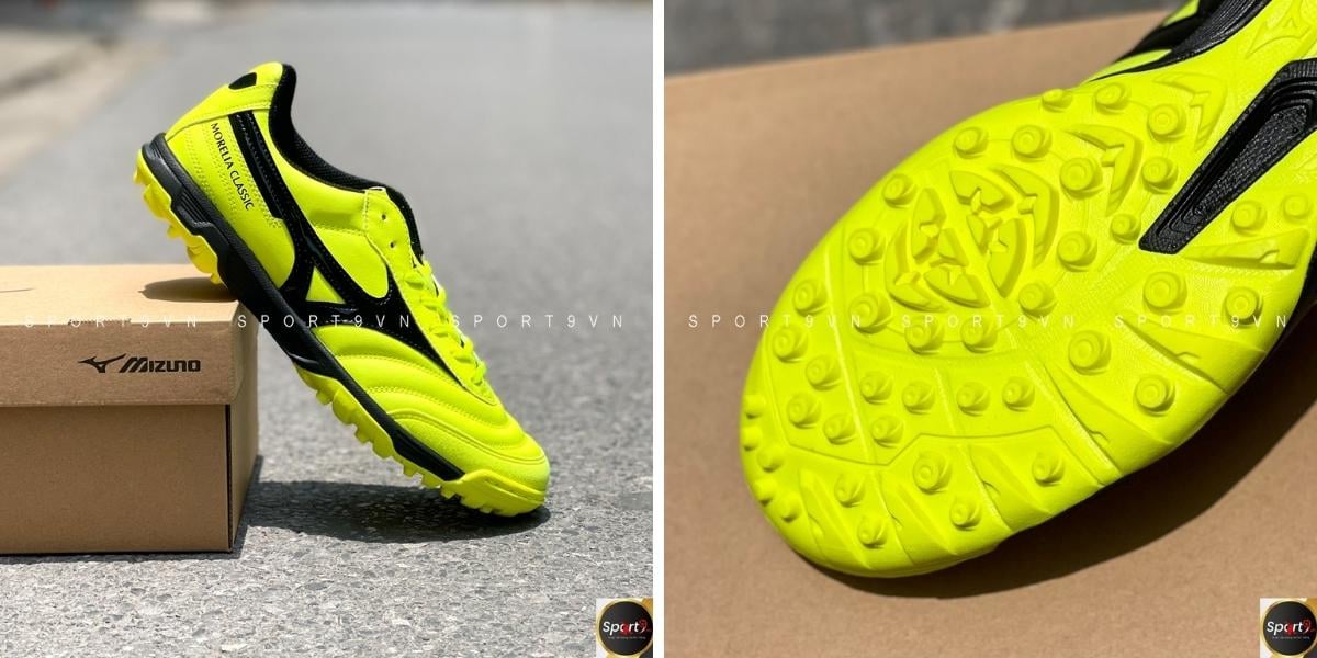 Giày bóng đá Mizuno Morelia Sala Classic TF Vàng/Đen